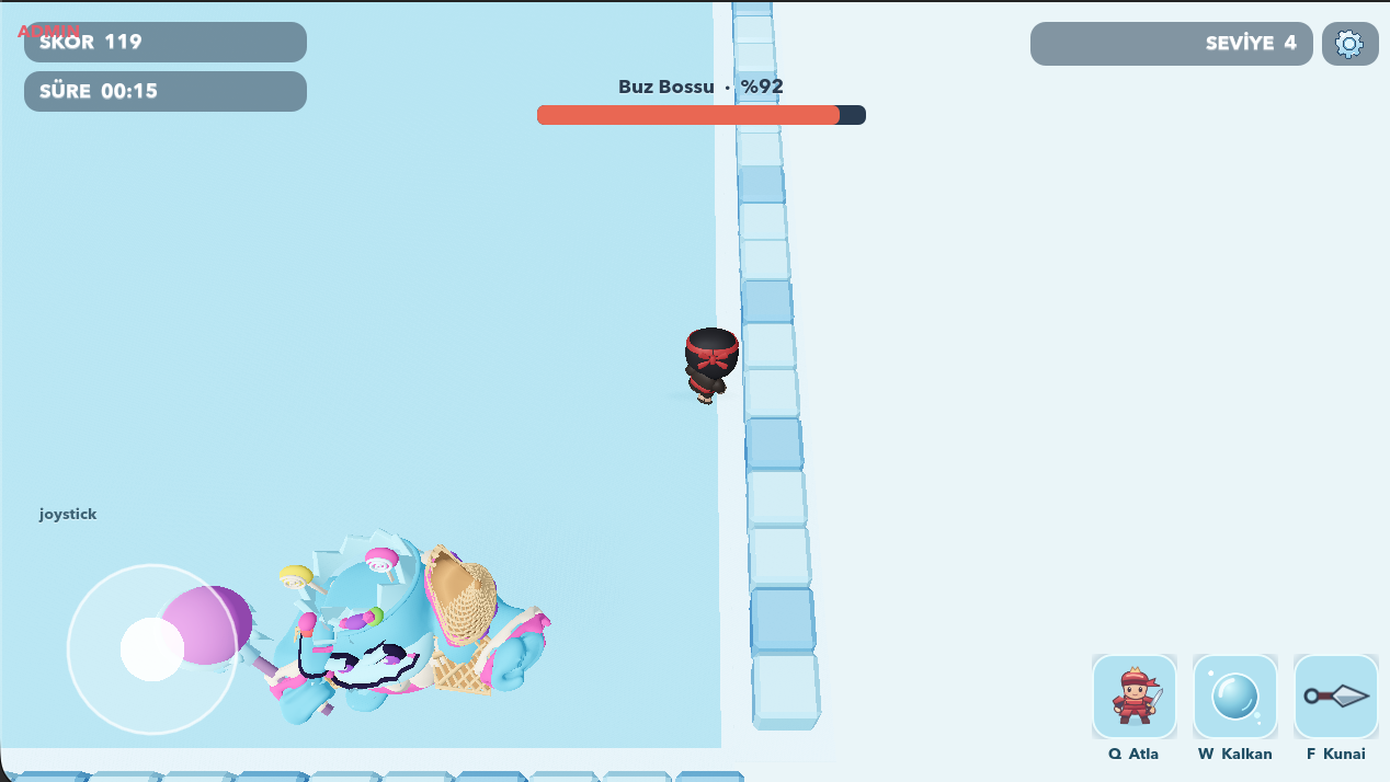 The boss stage after three corridor levels. The last room of this set is the boss, not another hallway.